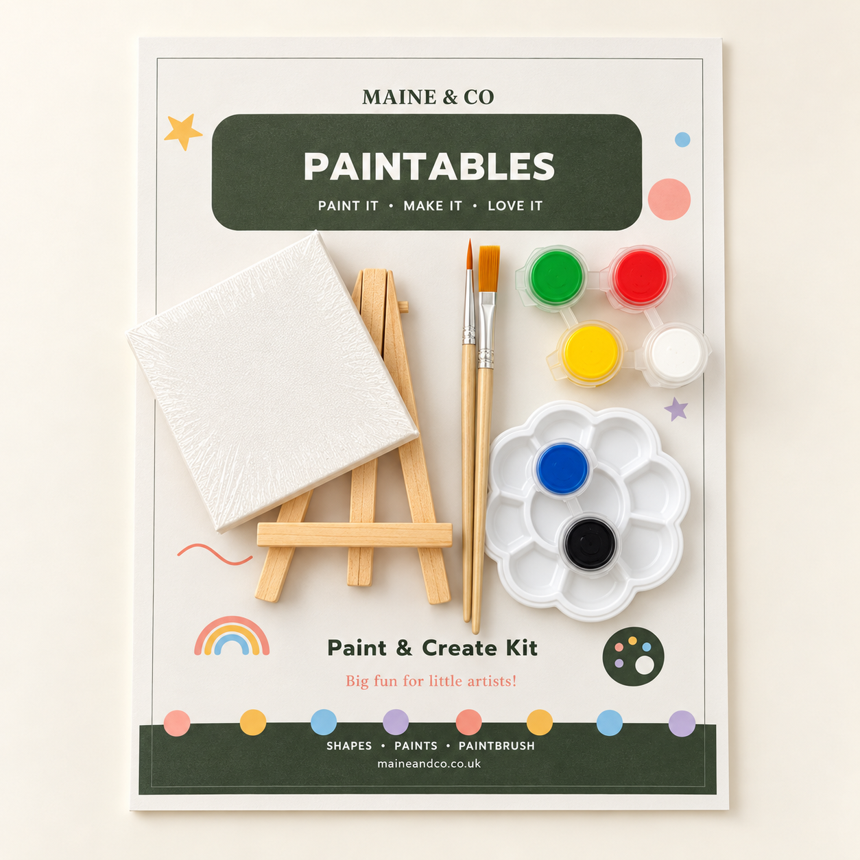 Kids’ Paint and Create Canvas Kit | Maine & Co
