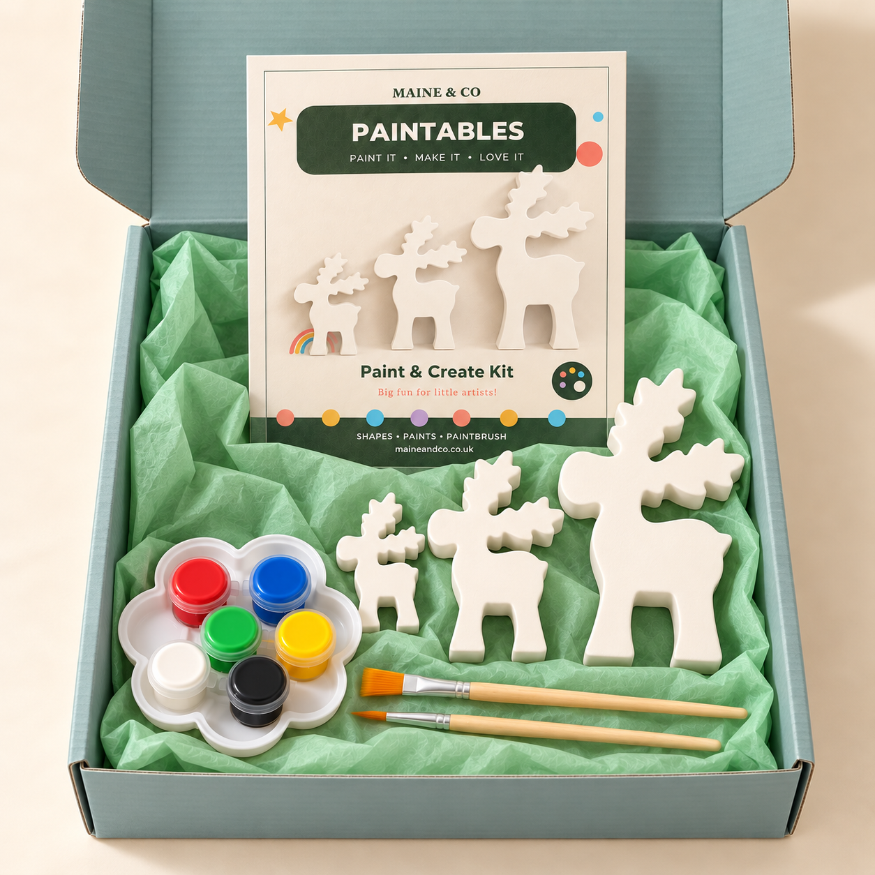 Reindeer Paint and Create Kit | Maine & Co
