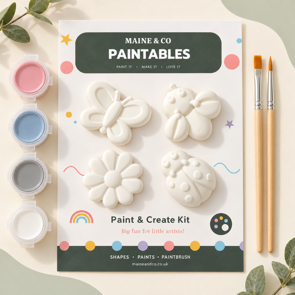 Butterfly & Bug Paint & Create Kit | Maine & Co