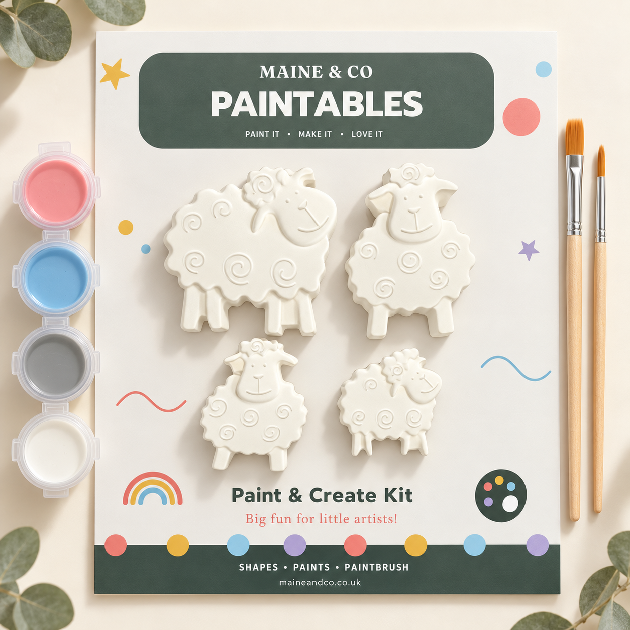 Sheep Paint & Create Kit | Maine & Co