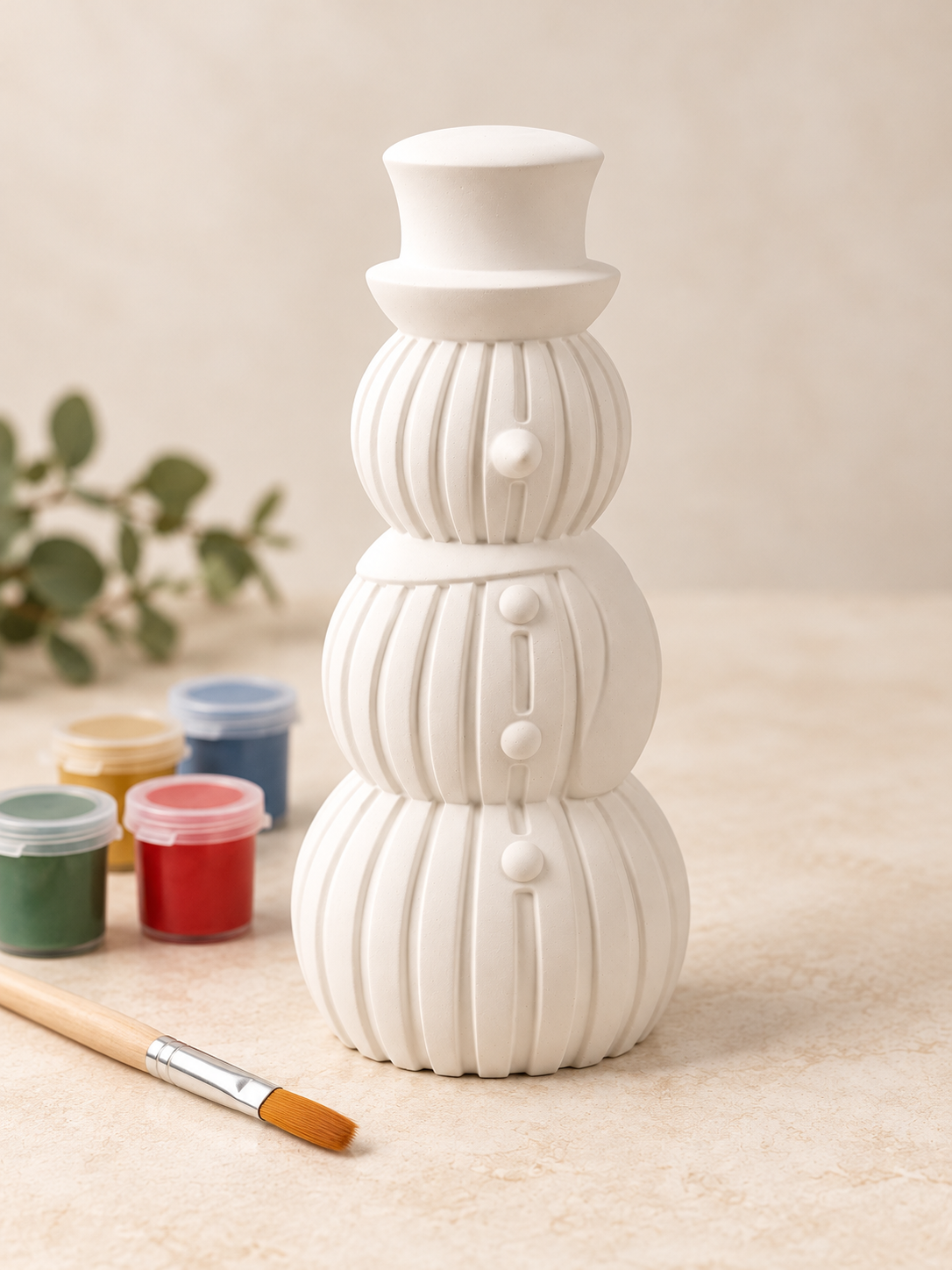 Paint Your Own Snowman Decoration | Christmas Craft